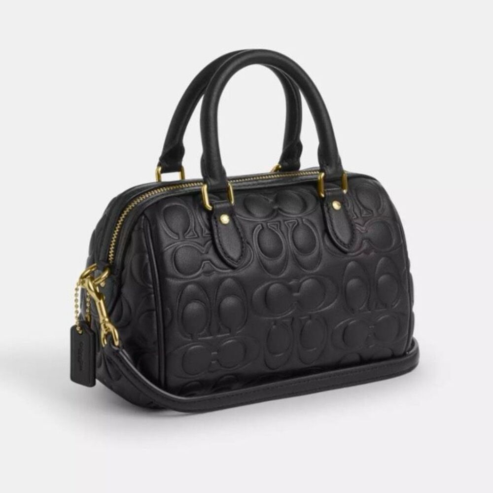 NWT ❤️ Coach Mini Rowan Crossbody Bag In Blocked Signature Leather CY743 - Picture 10 of 10